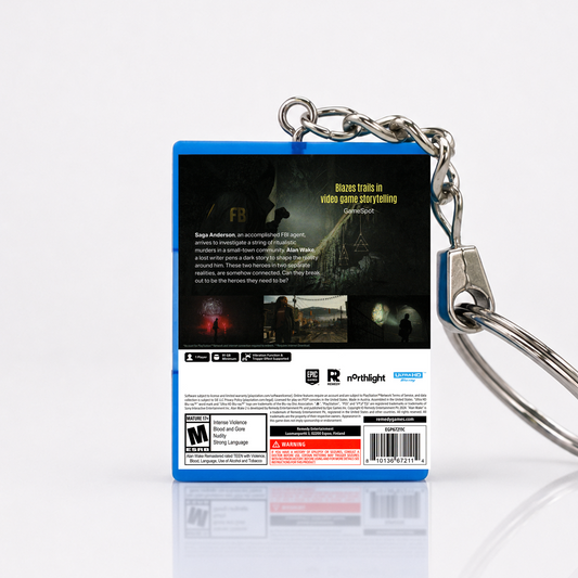 Alan Wake II: Deluxe Edition - PS5 Miniatur Spielhülle Schlüsselanhänger