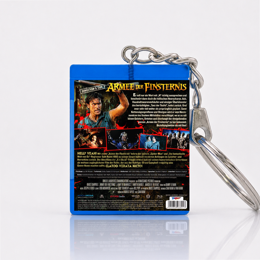 Armee der Finsternis. Director's Cut - Film Miniatur Blu-Ray Hülle Schlüsselanhänger