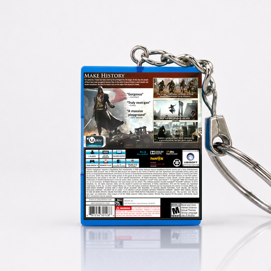 Assassin's Creed: Unity - PS4 Miniatur Spielhülle Schlüsselanhänger
