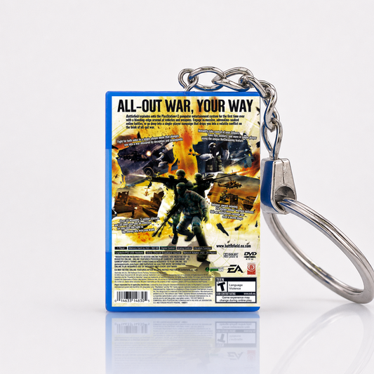 Battlefield 2: Modern Combat - PS2 Miniatur Spielhülle Schlüsselanhänger