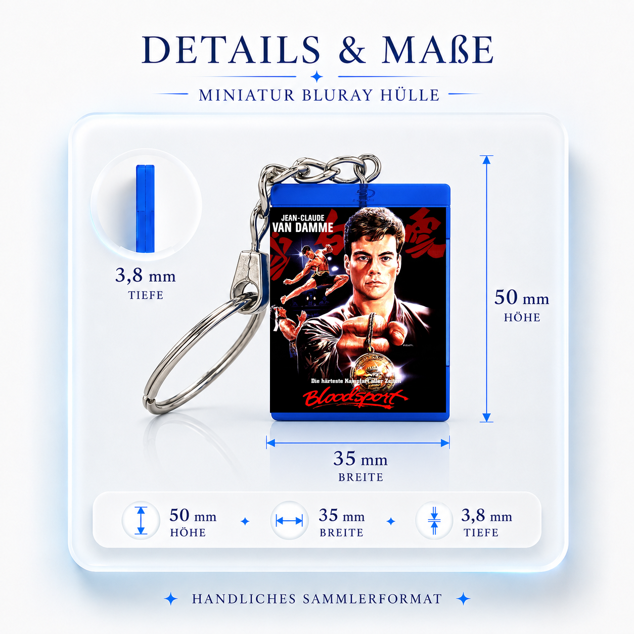 Bloodsport - Film Mini Blu-Ray Case Keychain