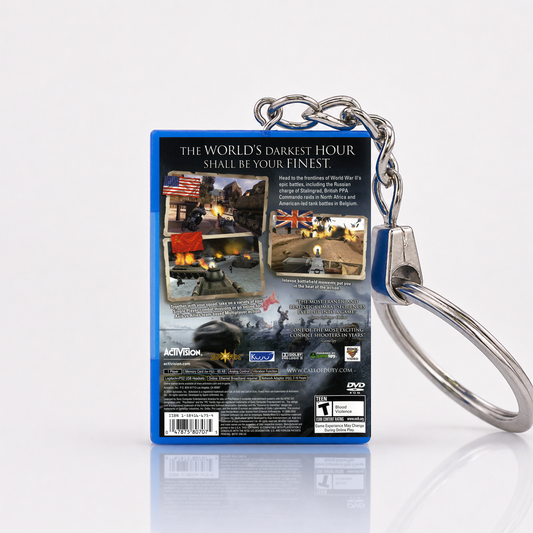 Call Of Duty: Finest Hour - PS2 Miniatur Spielhülle Schlüsselanhänger
