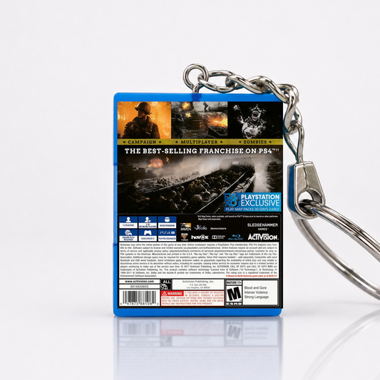 Call of Duty: WWII - PS4 Miniatur Spielhülle Schlüsselanhänger