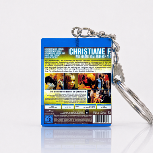 Christiane F.: Wir Kinder vom Bahnhof Zoo - Film Miniatur Blu-Ray Hülle Schlüsselanhänger