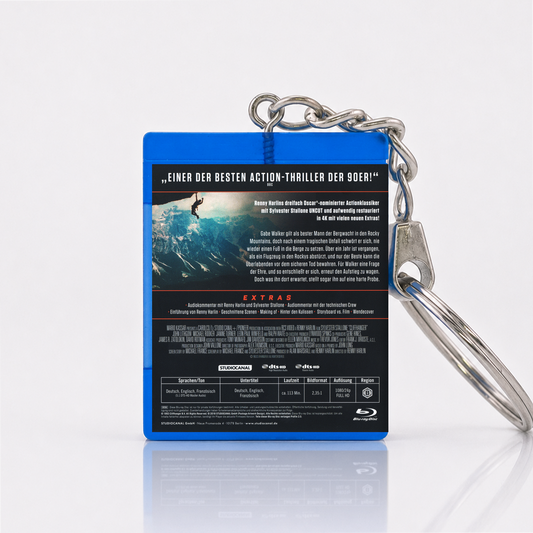 Cliffhanger - Film Miniatur Blu-Ray Hülle Schlüsselanhänger