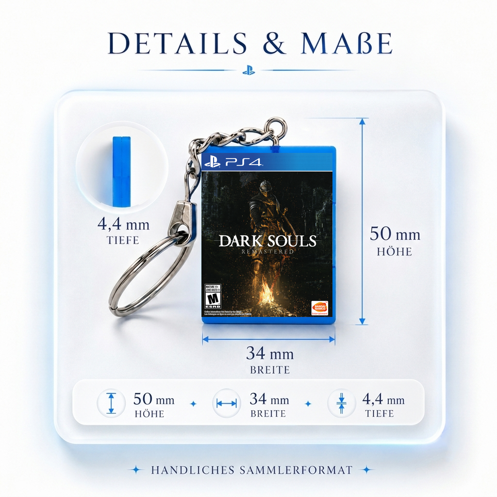 Dark Souls: Remastered - PS4 Miniatur Spielhülle Schlüsselanhänger