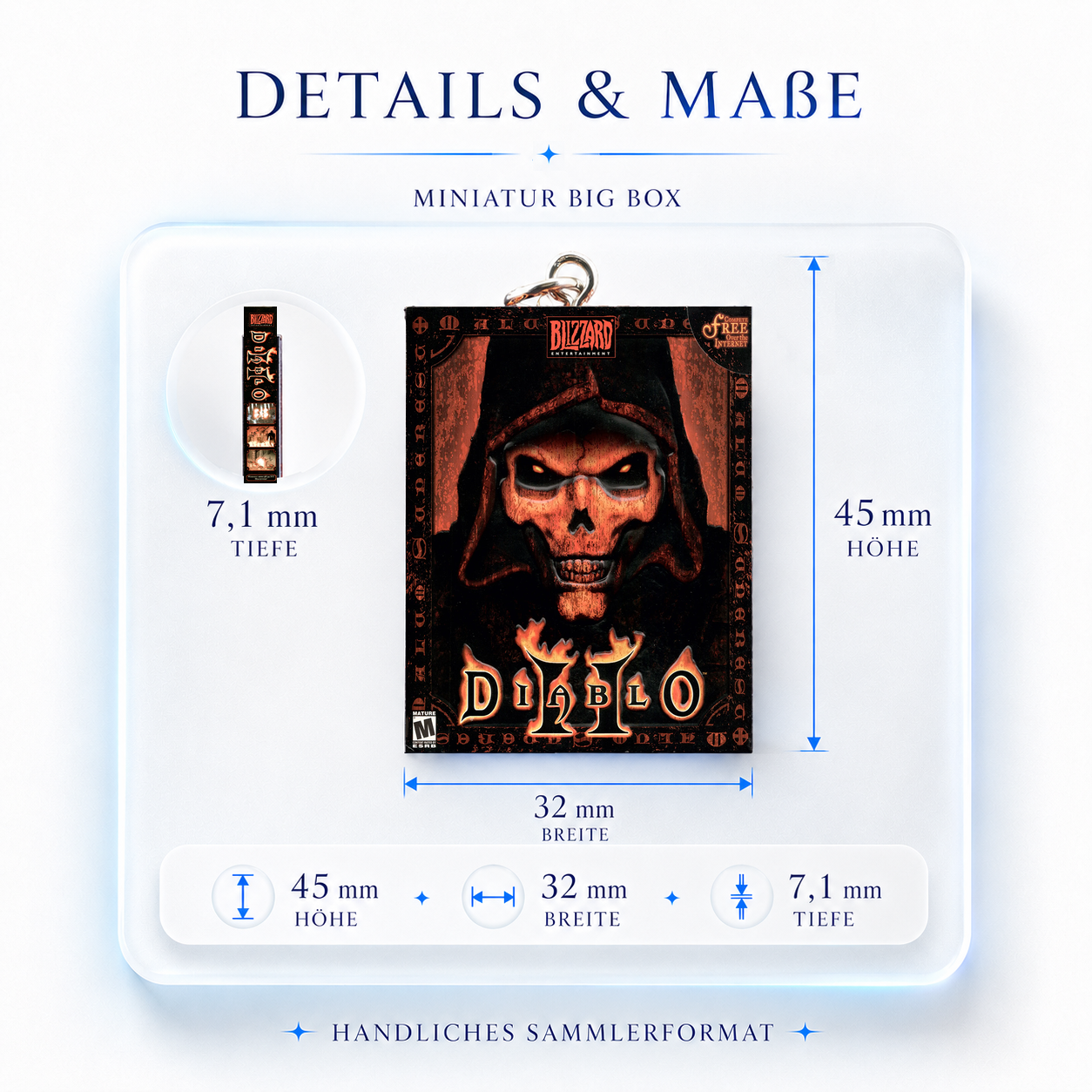 Diablo II - Miniature Big Box Keychain