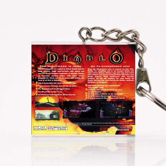 Diablo - PS1 Miniatur Spielhülle Schlüsselanhänger