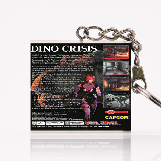 Dino Crisis - PS1 Miniatur Spielhülle Schlüsselanhänger