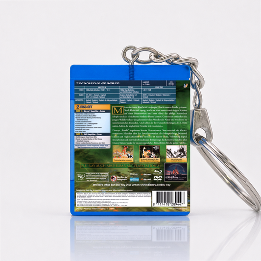 Bambi - Film Miniatur Blu-Ray Hülle Schlüsselanhänger