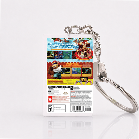 Donkey Kong Country: Tropical Freeze - Switch Miniatur Spielhülle Schlüsselanhänger