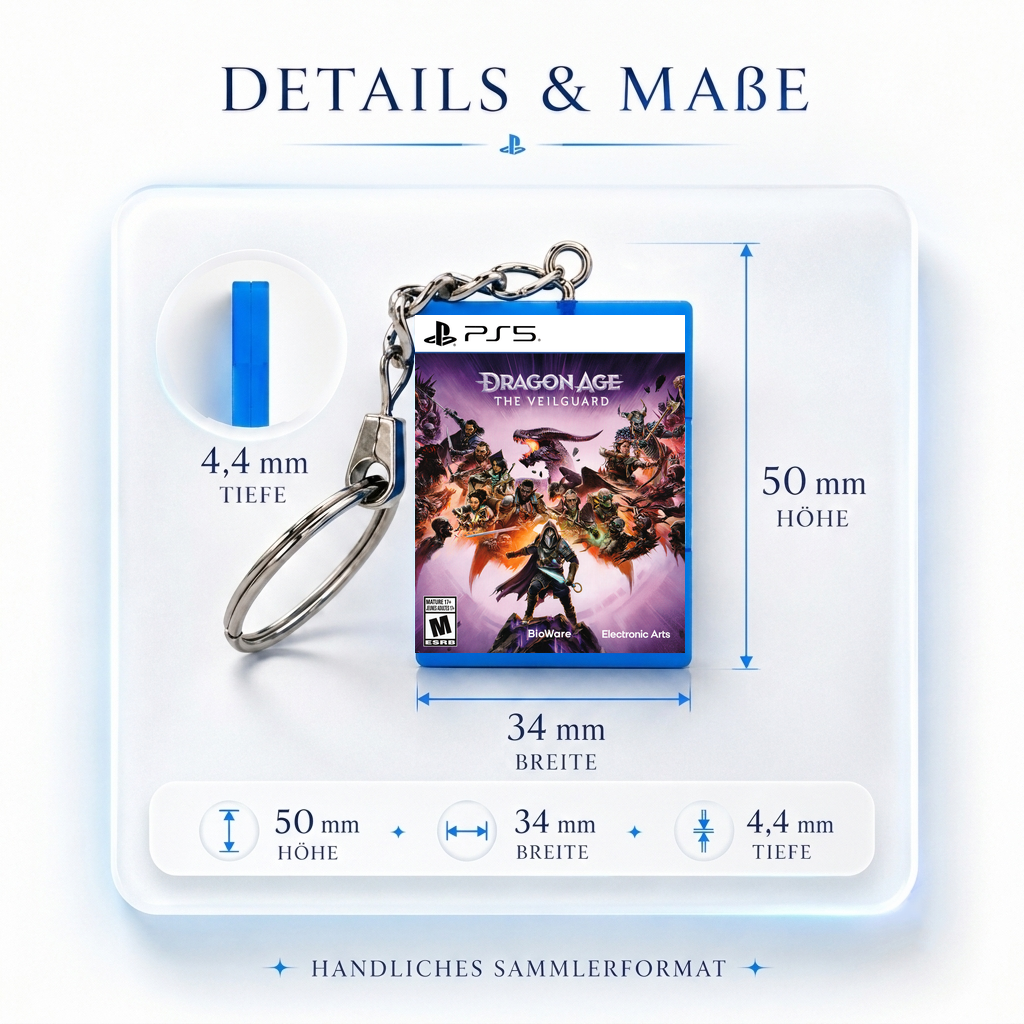 Dragon Age: The Veilguard - PS5 Miniatur Spielhülle Schlüsselanhänger