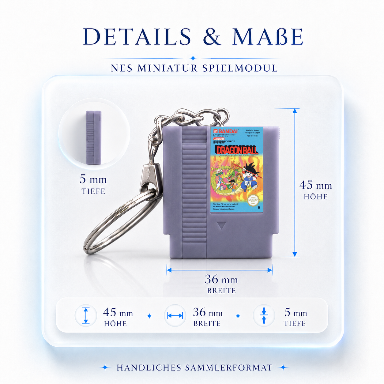 Dragon Ball – NES Miniatur Spielmodul Schlüsselanhänger