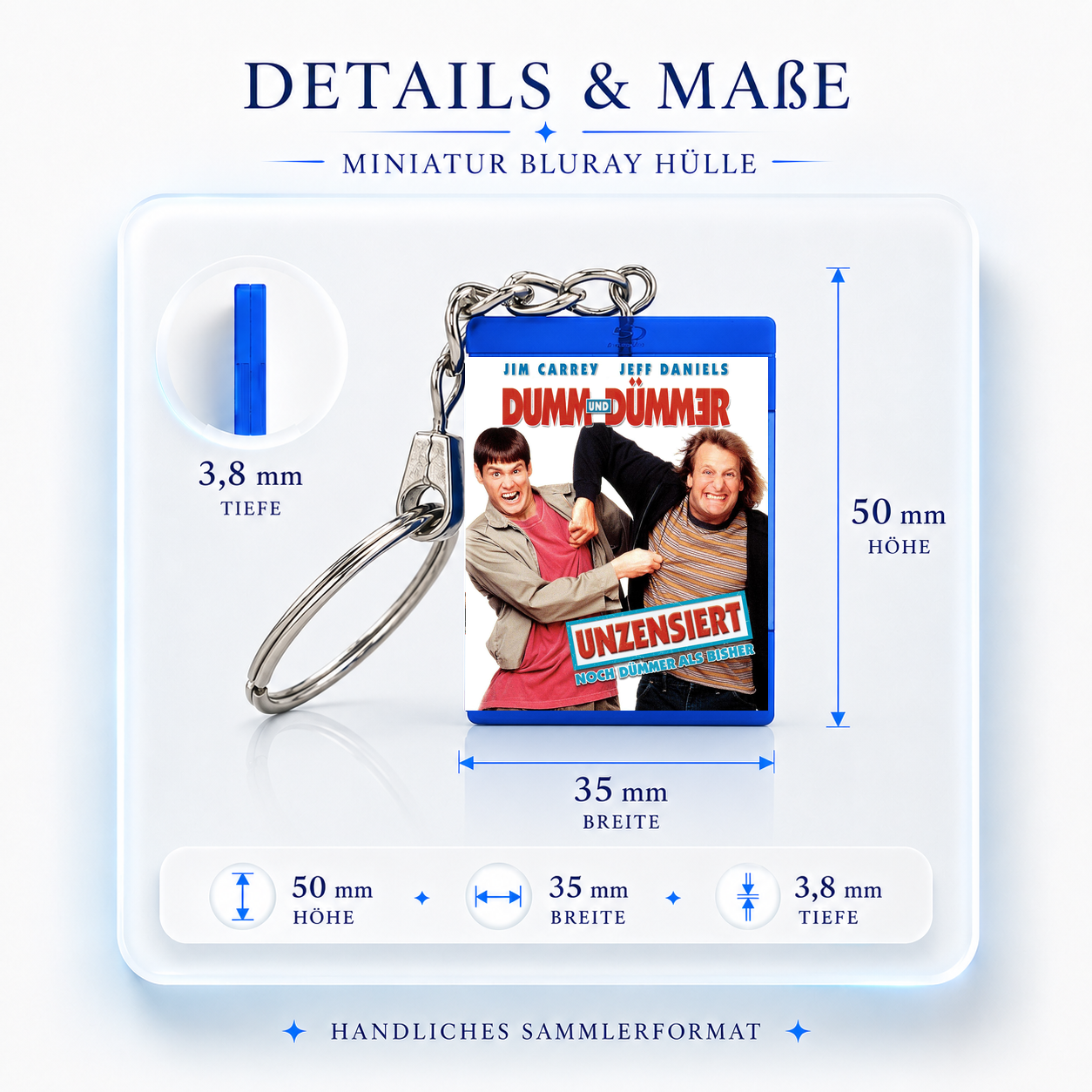 Dumb and Dumber - Movie Miniature Blu-Ray Case Keychain