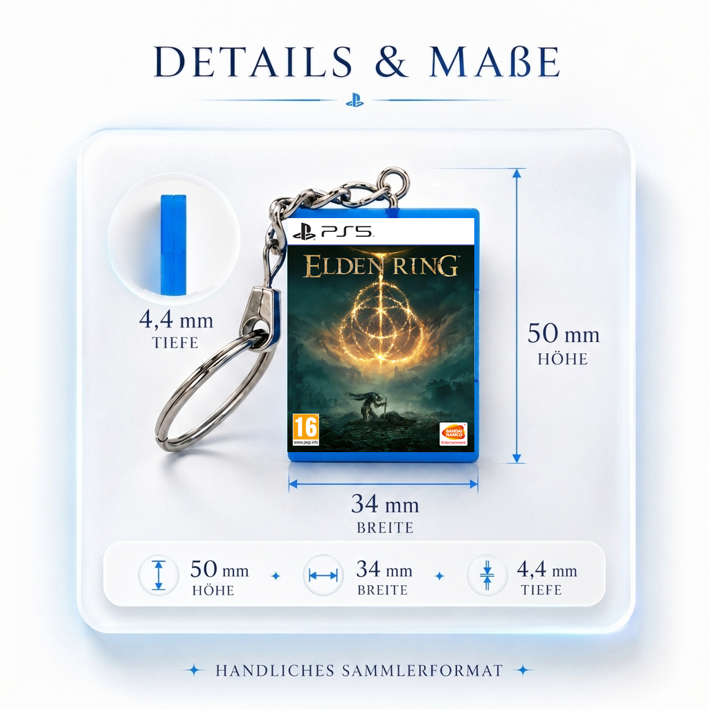 Elden Ring - PS5 Miniatur Spielhülle Schlüsselanhänger