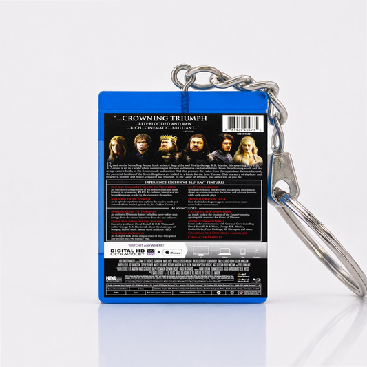 Game of Thrones - Serien Miniatur Blu-Ray Hülle Schlüsselanhänger