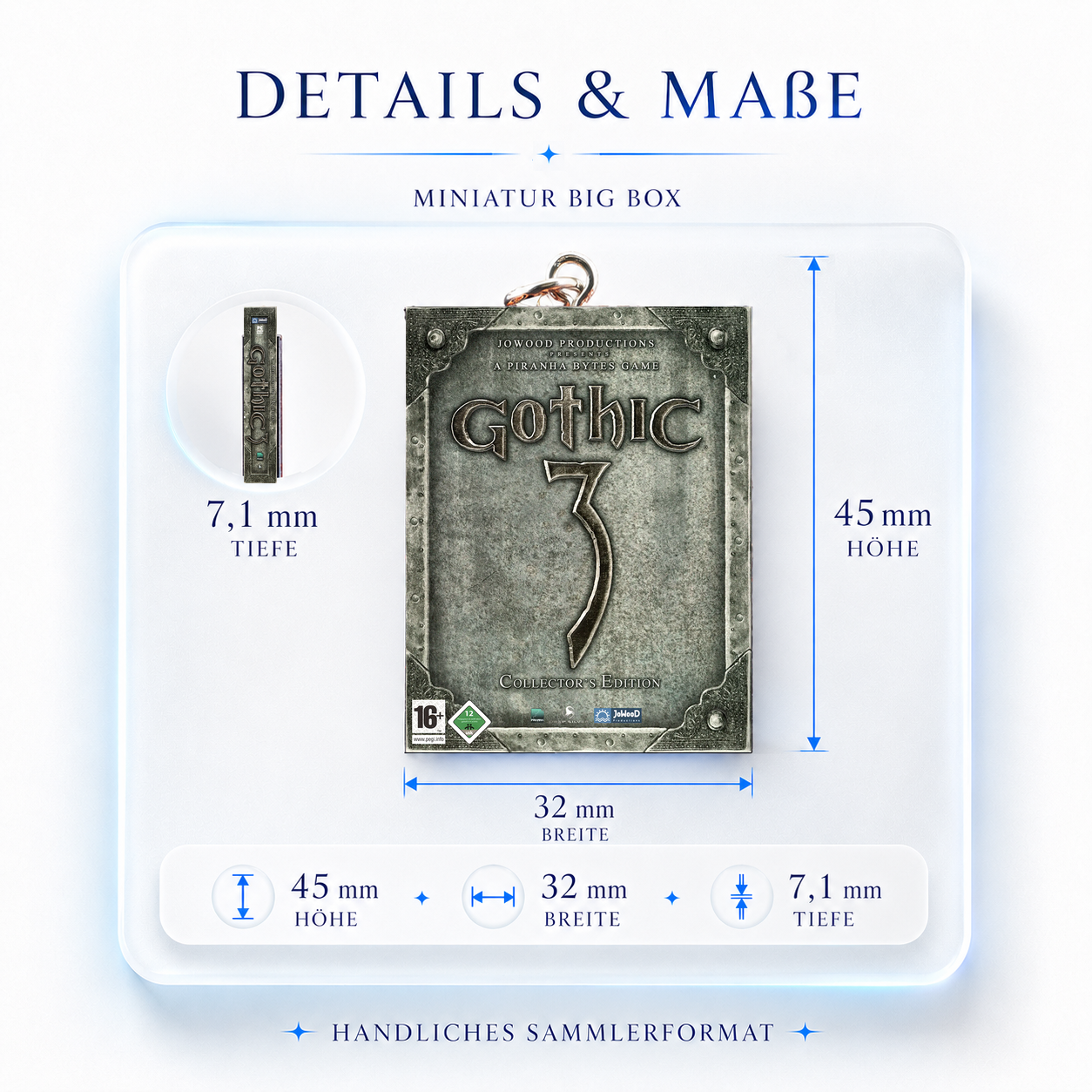 Gothic 3 - Miniature Big Box Keychain