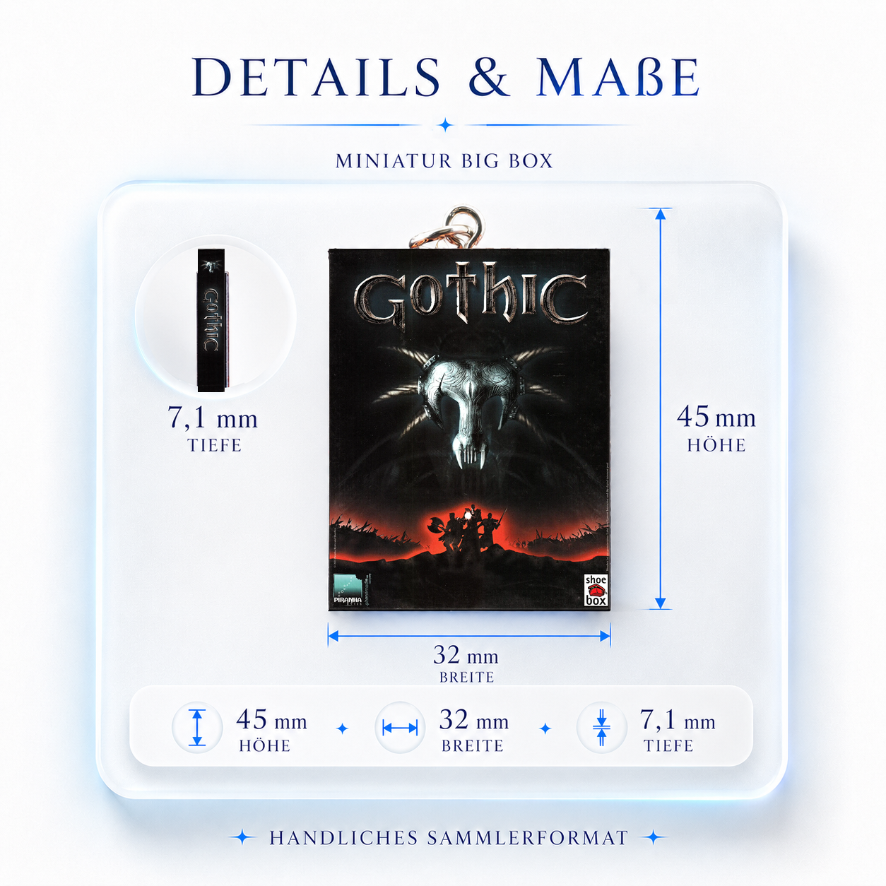 Gothic - Miniature Big Box Keychain