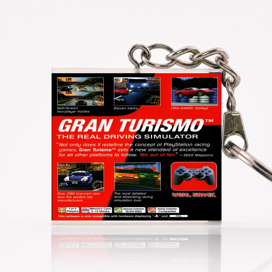 Gran Turismo - PS1 Miniatur Spielhülle Schlüsselanhänger