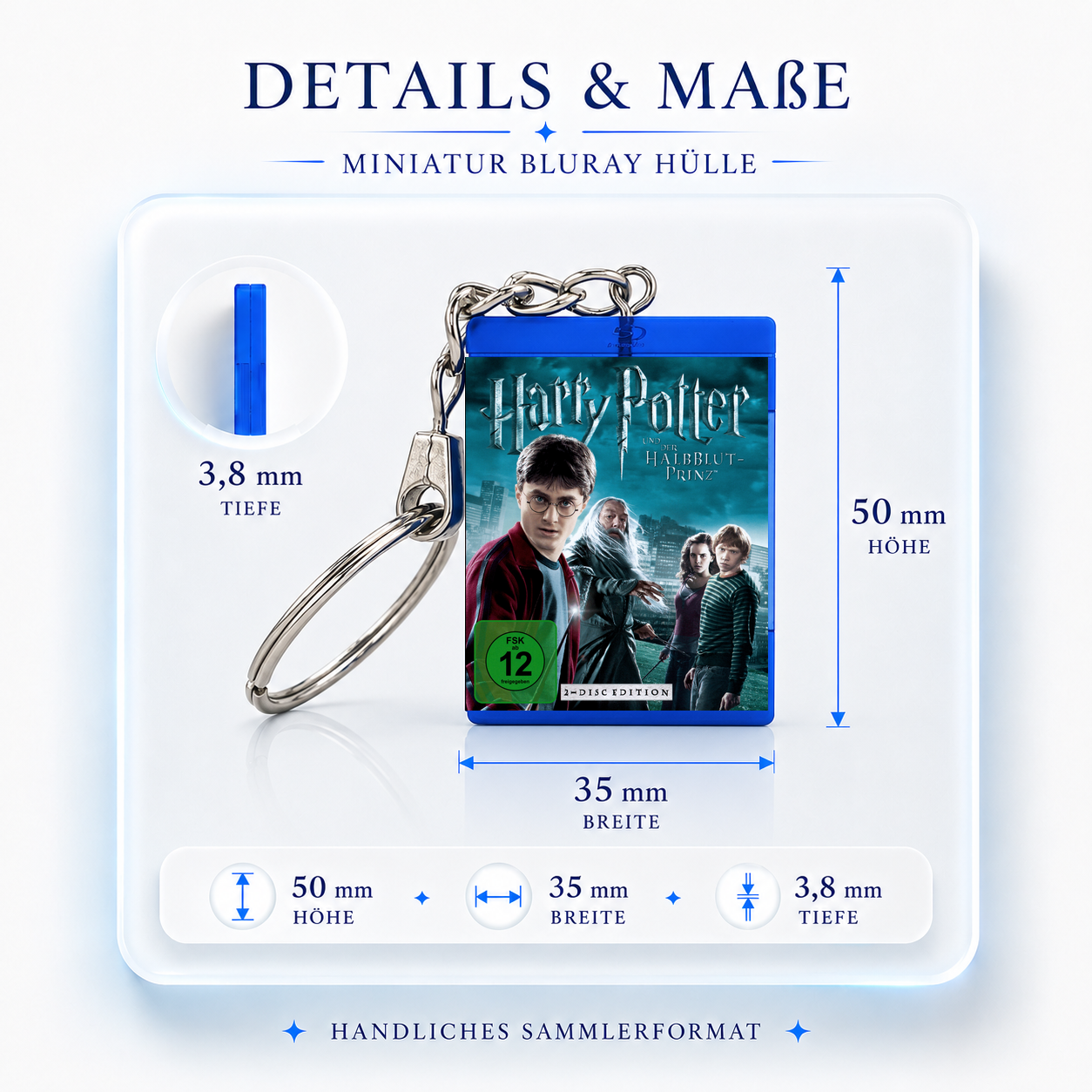 Harry Potter and the Half-Blood Prince - Movie Miniature Blu-Ray Case Keychain