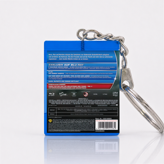 Harry Potter and the Deathly Hallows Part 1 - Movie Miniature Blu-Ray Case Keychain