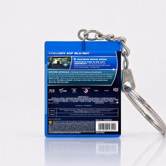 Harry Potter and the Deathly Hallows Part 2 - Movie Miniature Blu-Ray Case Keychain