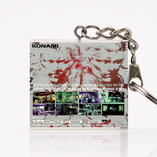 Metal Gear Solid - PS1 Miniature Game Case Keychain