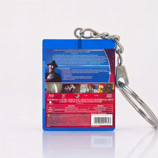Nightmare on Elm Street - Film Miniatur Blu-Ray Hülle Schlüsselanhänger