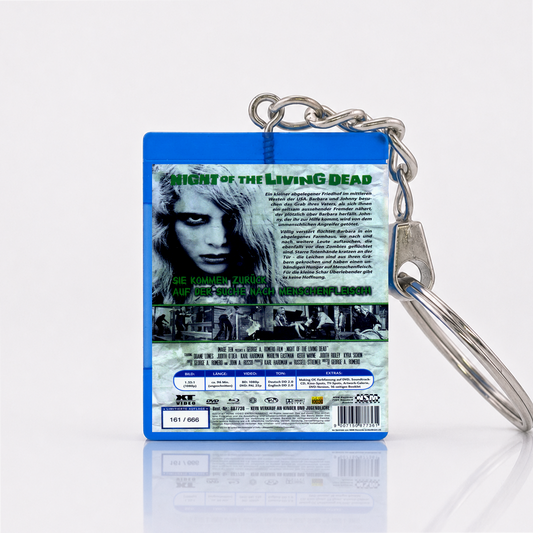Night of the Living Dead - Film Miniatur Blu-Ray Hülle Schlüsselanhänger