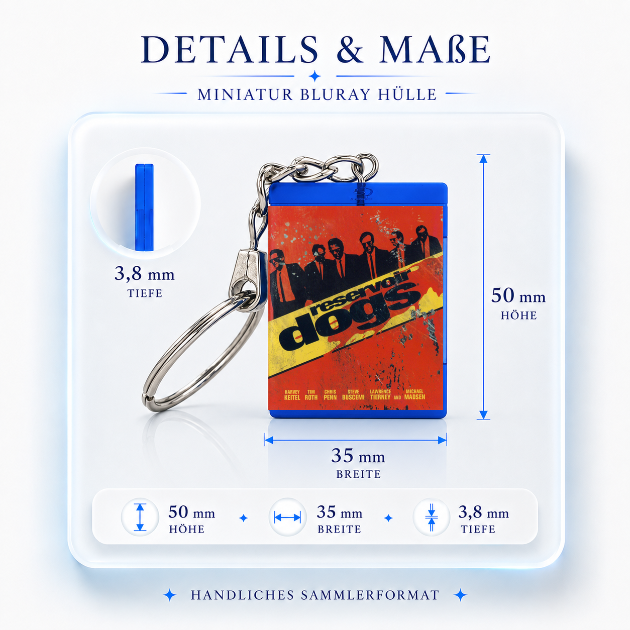 Reservoir Dogs - Film Miniature Blu-Ray Case Keychain