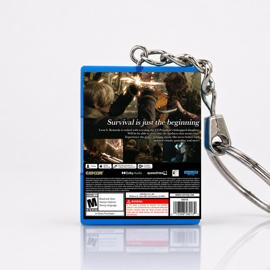 Resident Evil 4 - PS5 Miniatur Spielhülle Schlüsselanhänger