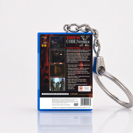 Resident Evil: Code Veronica X - PS2 Miniatur Spielhülle Schlüsselanhänger