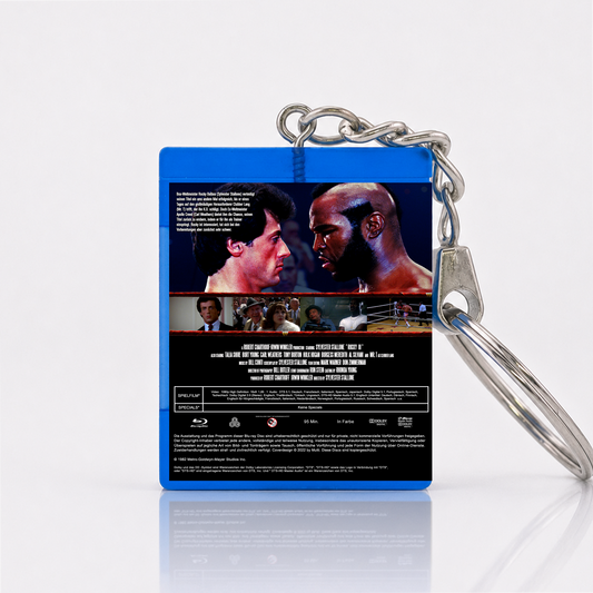 Rocky III - Das Auge des Tigers - Film Miniatur Blu-Ray Hülle Schlüsselanhänger