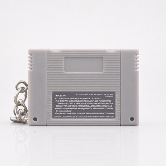 Super Mario World - SNES Miniature Game Cartridge Keychain