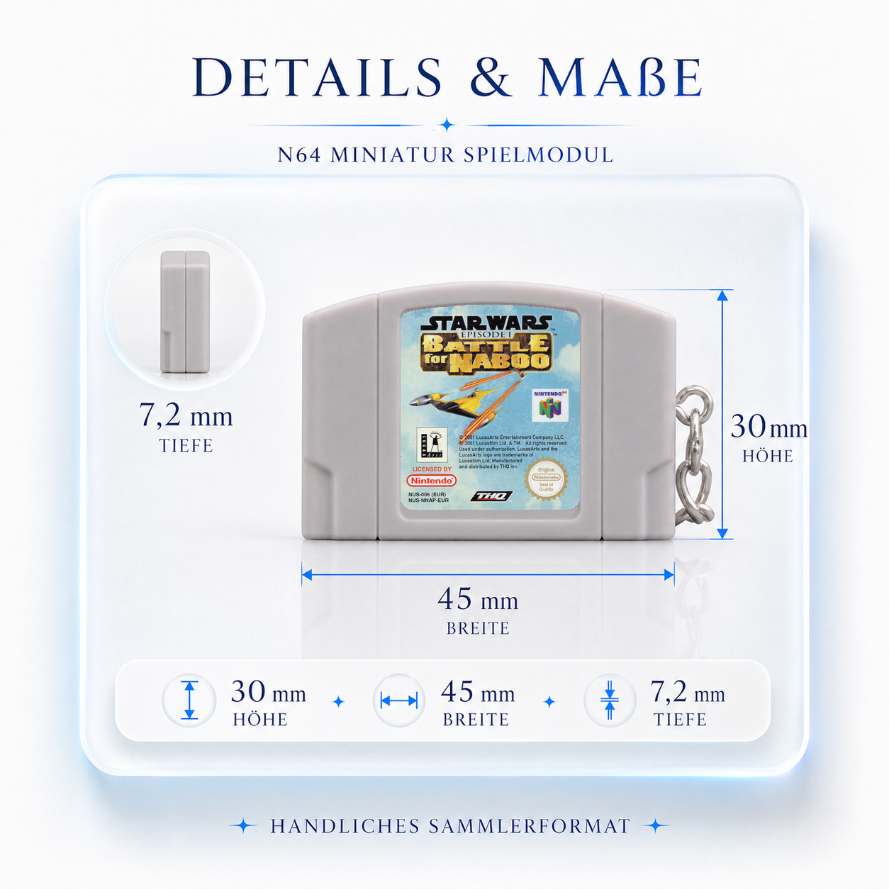 MASTER - N64 Mini Cartridge Keychain