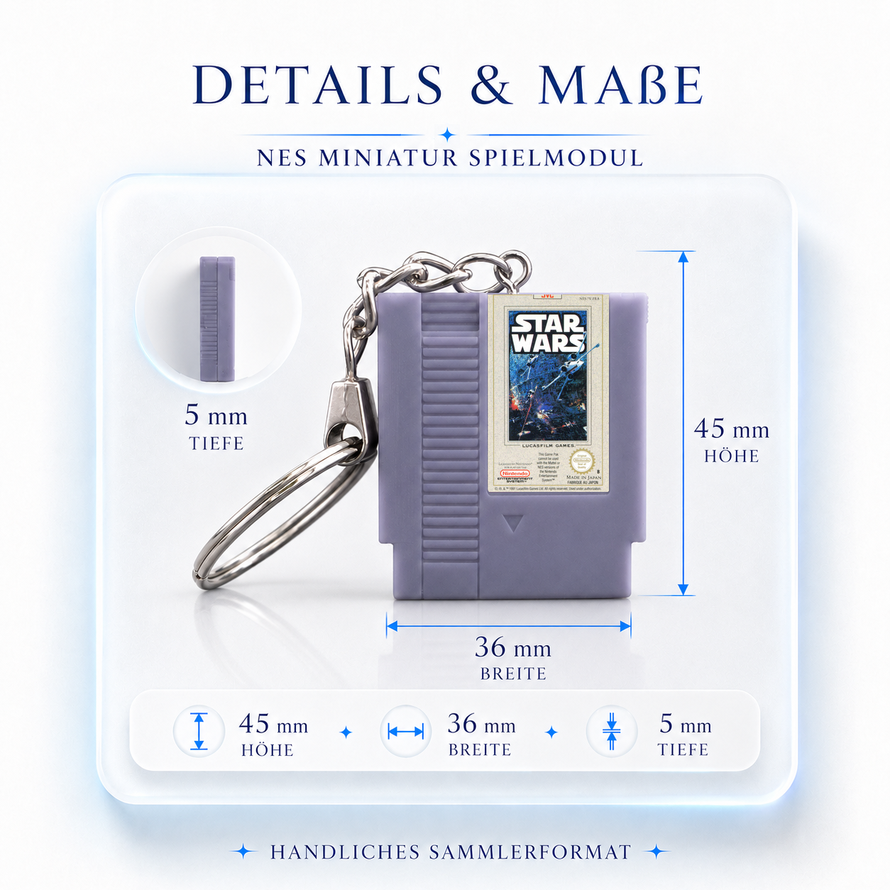 Star Wars – NES Miniatur Spielmodul Schlüsselanhänger