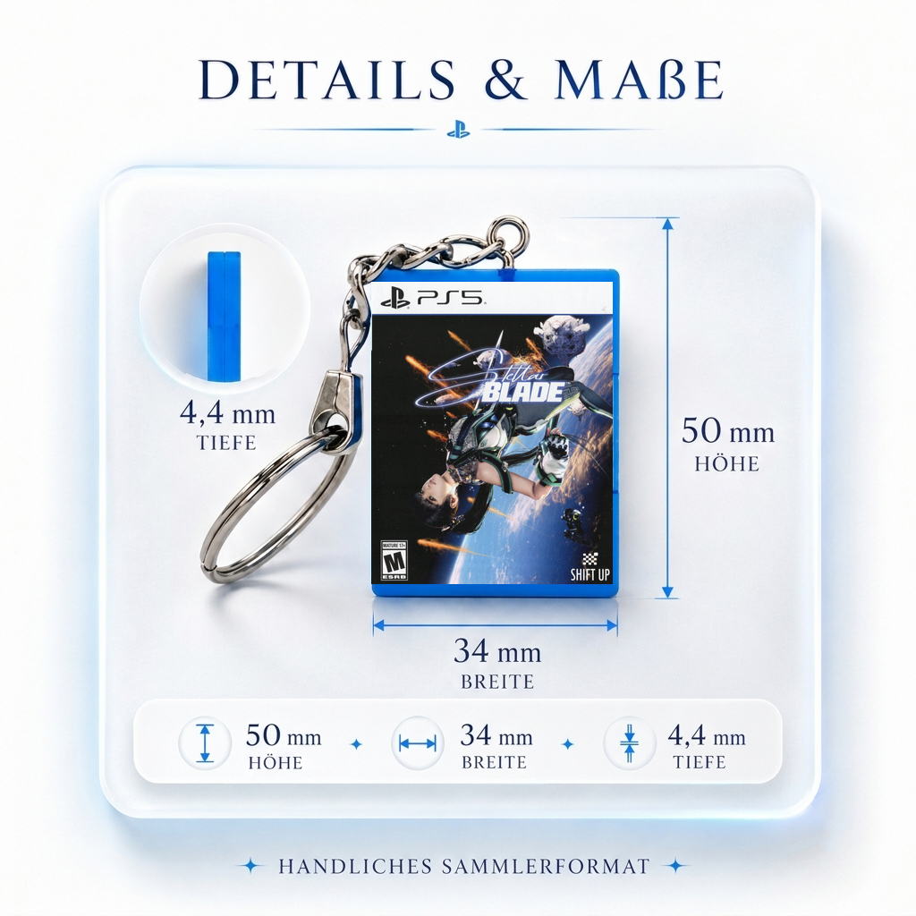 Stellar Blade - PS5 Miniatur Spielhülle Schlüsselanhänger