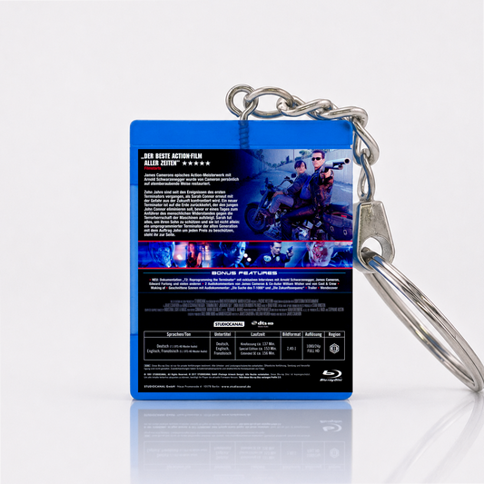 Terminator 2 - Movie Miniature Blu-Ray Case Keychain