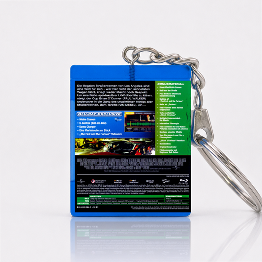 The Fast and the Furious - Film Miniature Blu-Ray Case Keychain