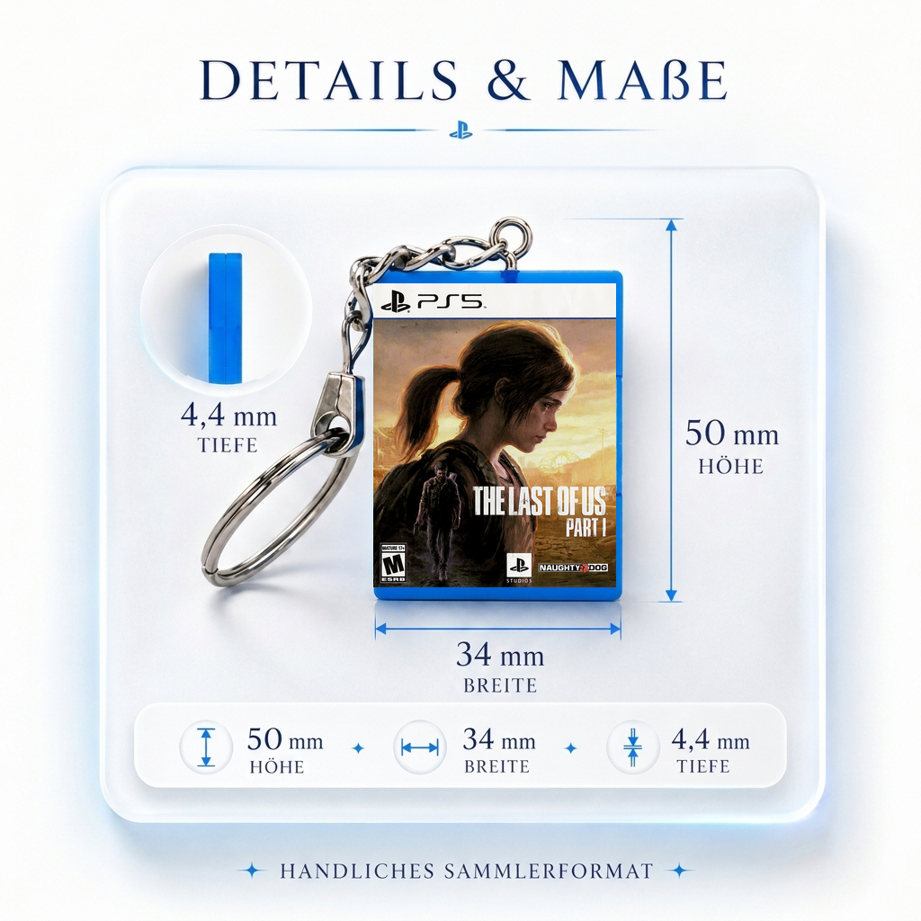 The Last of Us Part I - PS5 Miniatur Spielhülle Schlüsselanhänger