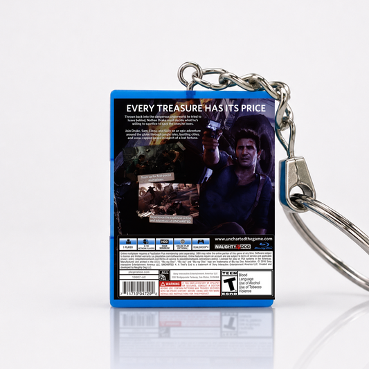 Uncharted 4: A Thief's End - PS4 Miniatur Spielhülle Schlüsselanhänger