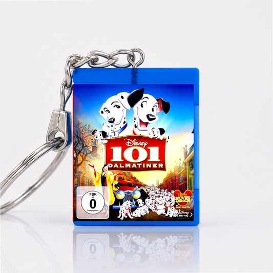 101 Dalmatiner - Film Miniatur Blu-Ray Hülle Schlüsselanhänger