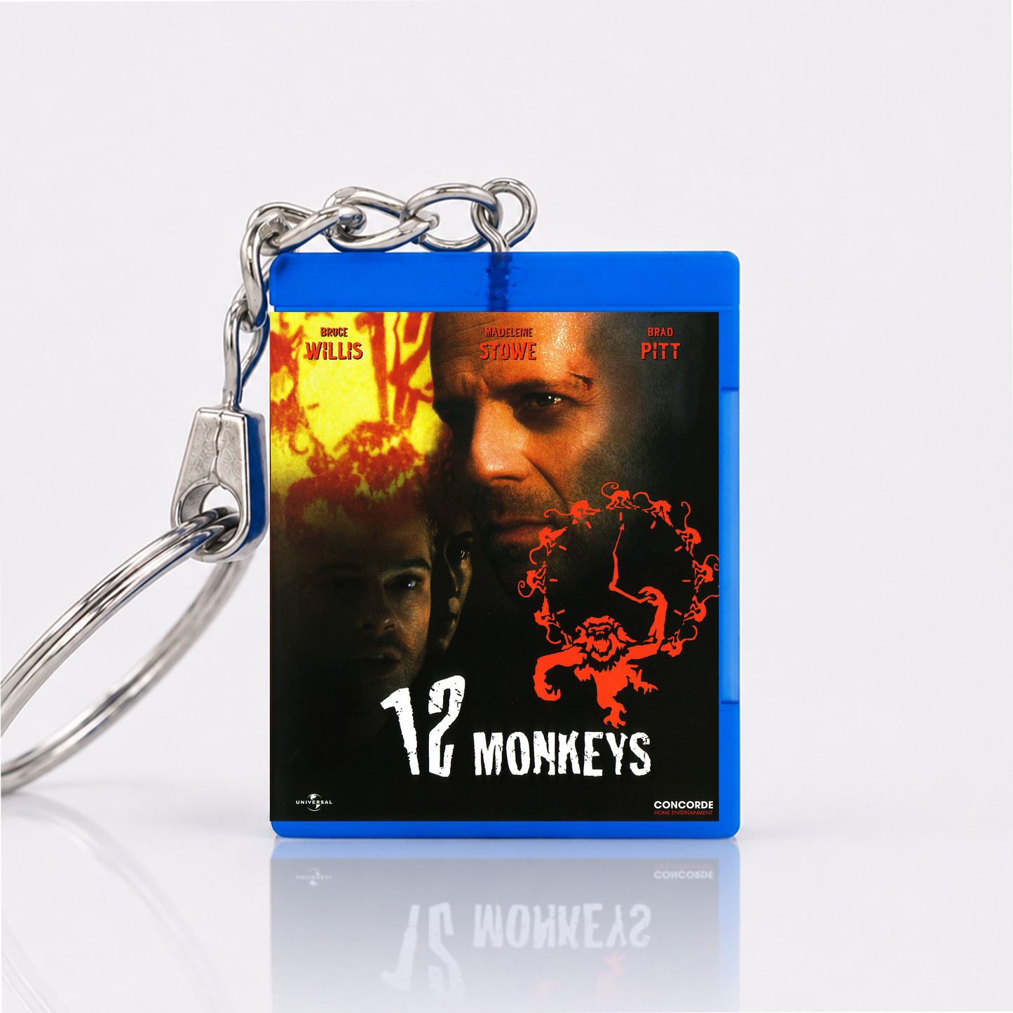 12 Monkeys - Film Miniatur Blu-Ray Hülle Schlüsselanhänger