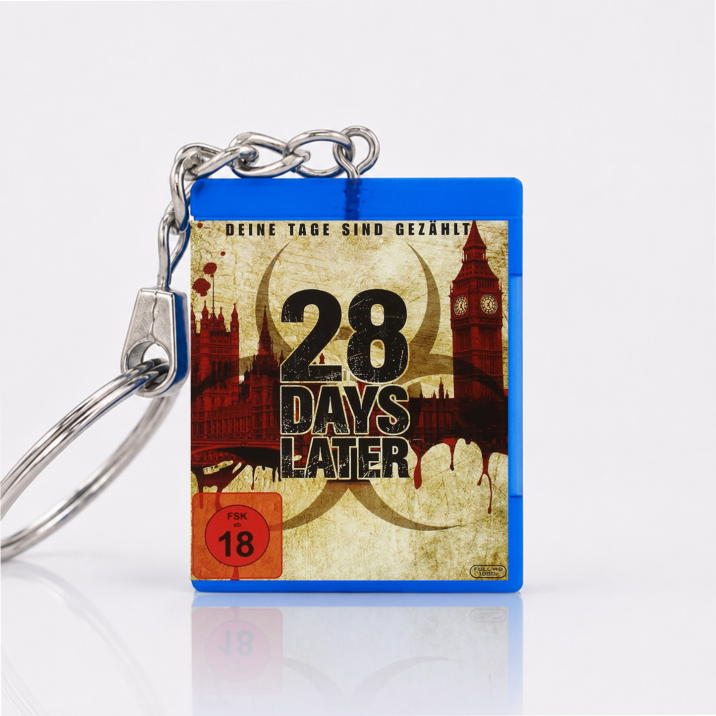 28 Days Later - Film Miniatur Blu-Ray Hülle Schlüsselanhänger