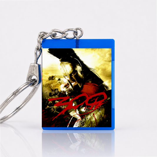 300 - Film Miniatur Blu-Ray Hülle Schlüsselanhänger