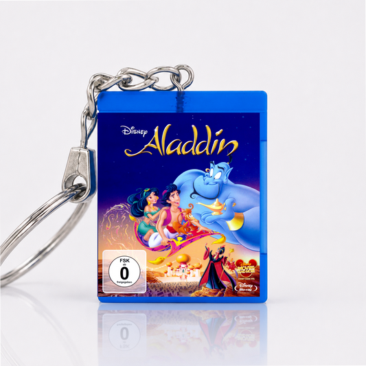 Aladdin - Film Miniatur Blu-Ray Hülle Schlüsselanhänger