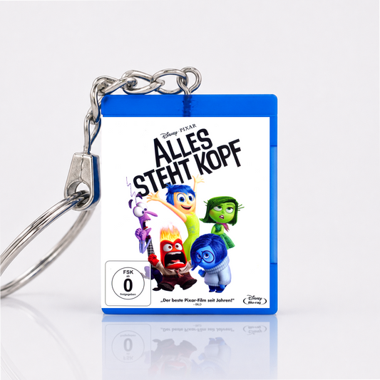 Alles steht Kopf - Film Miniatur Blu-Ray Hülle Schlüsselanhänger