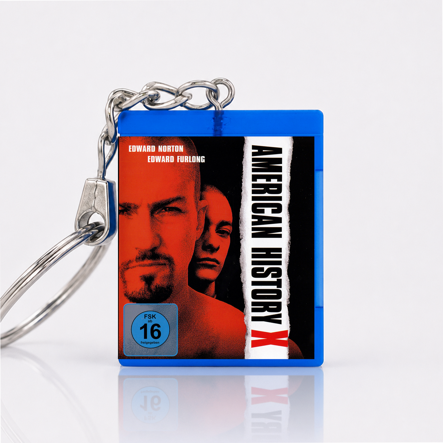 American History X - Film Miniatur Blu-Ray Hülle Schlüsselanhänger