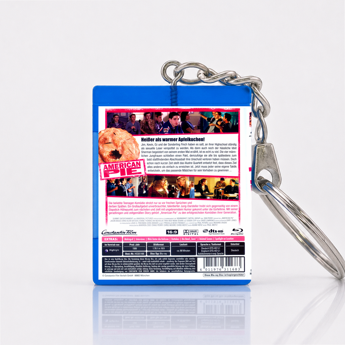 American Pie - Film Miniatur Blu-Ray Hülle Schlüsselanhänger