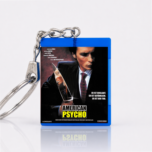 American Psycho - Film Miniatur Blu-Ray Hülle Schlüsselanhänger